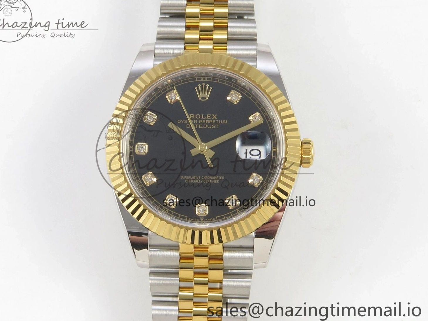 AAA Replica Watches Diamonds (Weighted) SS Edition Bracelet 41 126333 Black Jubilee SH3235 1:1 EasyCare ARF Dial 210 Best on DateJust YG 0119